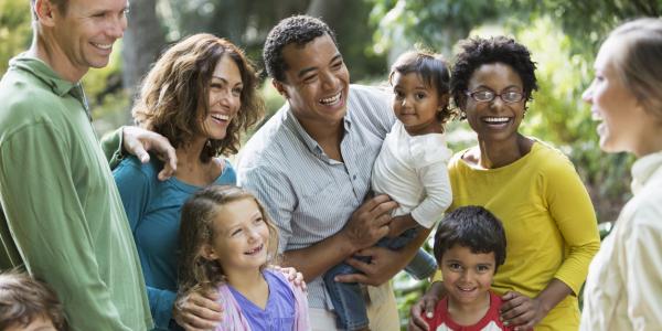 Photo of smiling people